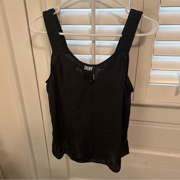 Dkny Tops - DKNY Donna Karan Black V-Neck Sleeveless Wide Strap Career Top S NWT​